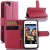 Samsung Galaxy Xcover 4 PU Leather Wallet Case |Hot Pink