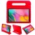 Samsung Tab A T580 Case for Kids Rubber Shock Proof Cover with Handle Stand Red