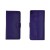 HTC 825 PU Leather Wallet Case Purple