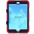 iPad Mini 4  Three Layer Heavy Duty Shockproof Protective with Kickstand Bumper Case Red