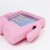 iPad Mini 1/2/3/4 Case for Kids Shock Proof Cover with Carry Handle Babypink