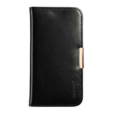 iPhone SE(2nd Gen) and iPhone 7/8 Case Genuine Leather Wallet- Black