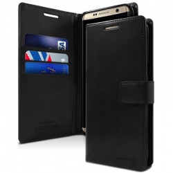 Samsung Galaxy A34 Bluemoon Wallet Case Black