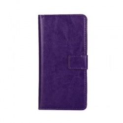 HTC One M8 PU Leather Wallet Case Purple