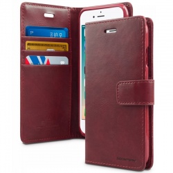 iPhone 11 Bluemoon Wallet Case WineRed