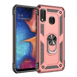 Samsung Galaxy A40 Ring Armor Cover Rosegold