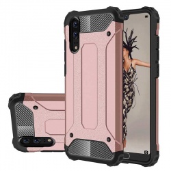 Huawei P20 Dual Layer Hybrid Soft TPU Shock-absorbing Protective Cover RoseGold