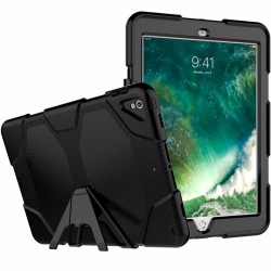 Samsung Galaxy Tab A 9 Plus 11 inch case  Three Layer Heavy Duty Shockproof Protective with Kickstand Bumper Cover Black